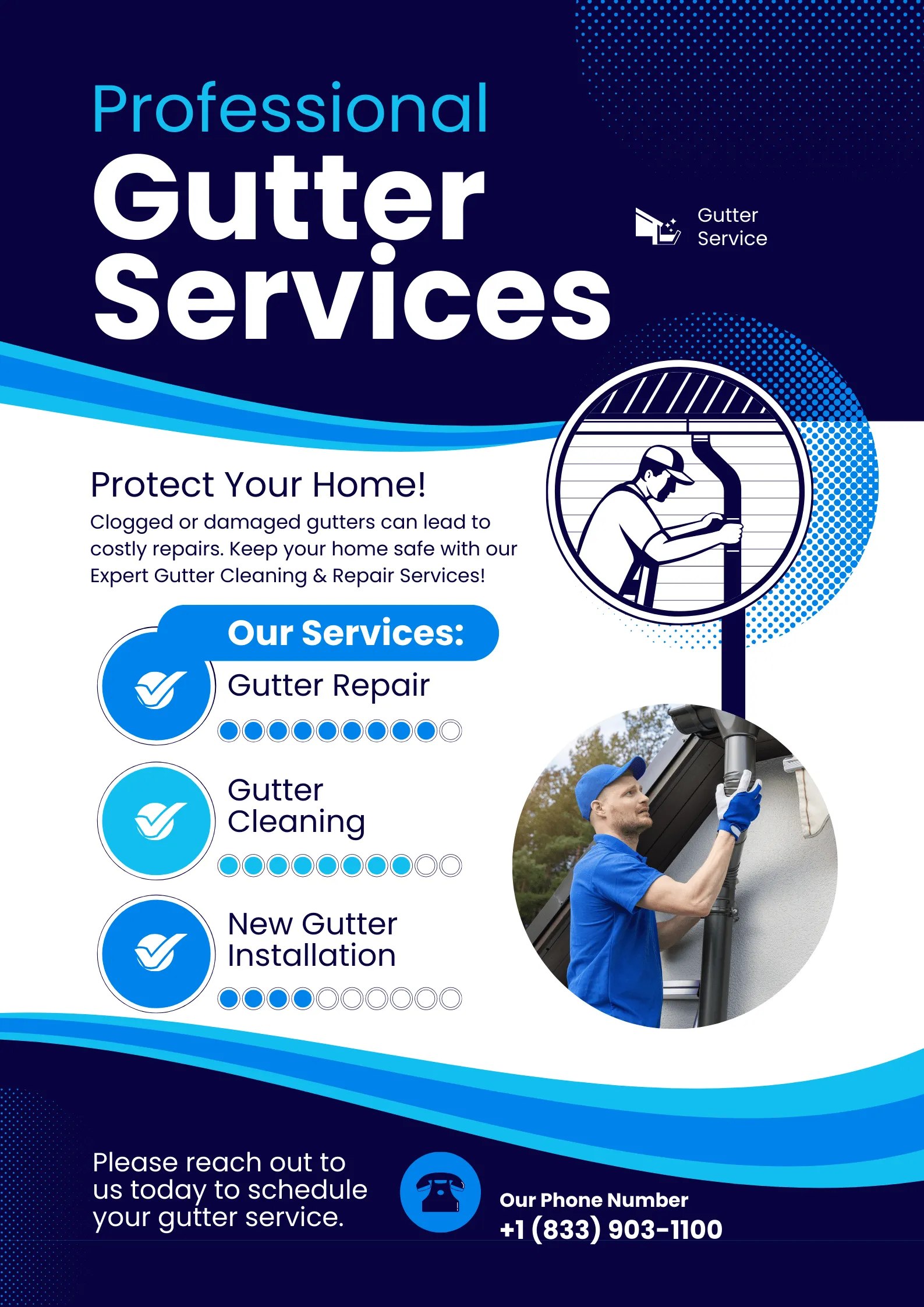 Gutter Cleaning & Installation completed restoration